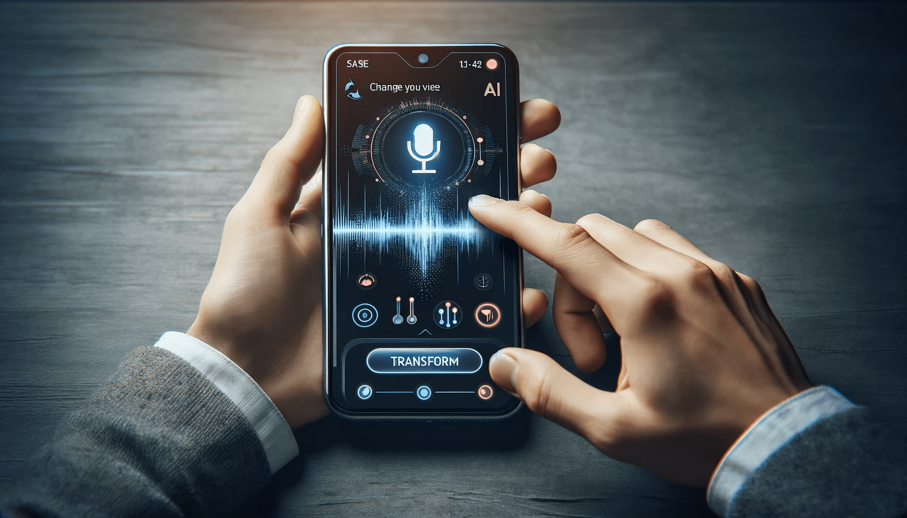 application to change your voice with artificial intelligence